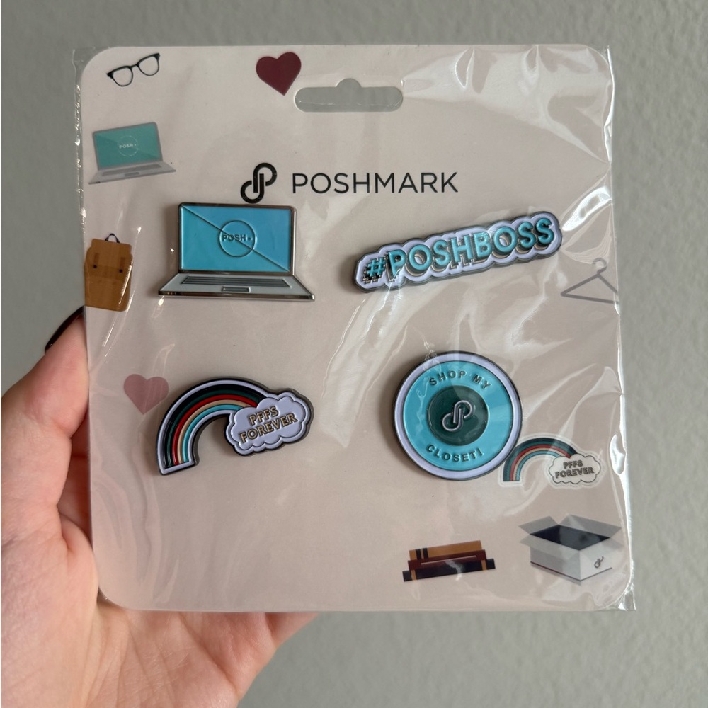 Poshmark pins / original Poshmark merch